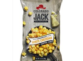 6039080 6.5 oz Bagged Legendary Cheddar Gourmet Popcorn, White - Pack of 12