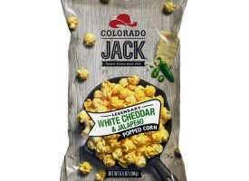6039074 6.5 oz Bagged Legendary Cheddar & Jalapeno Gourmet Popcorn, White - Pack of 12