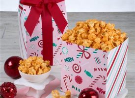 Happy Holidays Cheesy Cheddar Popcorn Gift
