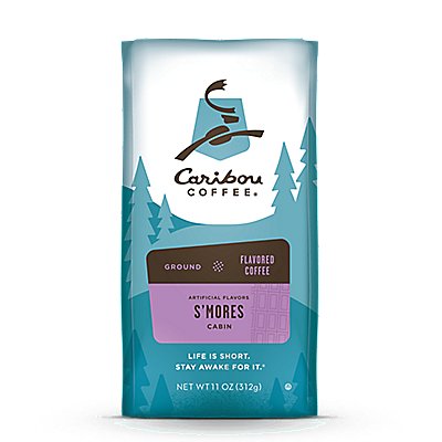 Caribou Coffee S'mores Cabin Coffee 11 Oz Ground - Kosher Coffee