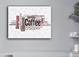Afternoon Coffee Modern Canvas Art, 16 x 20 in.