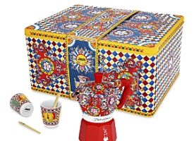 Dolce & Gabbana Moka Coffee Maker and Cup Set