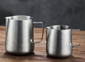 Vintage Coffee Frothing Pitchers - Stainless Elegance - Barista's Choice