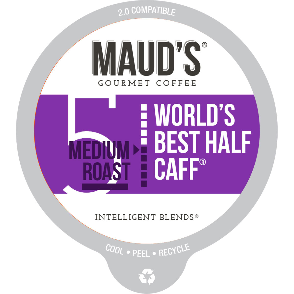 Maud's Half Caff Medium Roast Coffee Pods - 100ct
