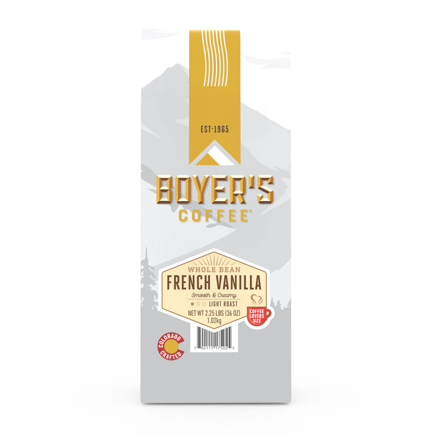 Boyer's Coffee French Vanilla, Whole Bean (36 oz.)