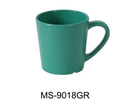MS-9018GR 3 in. 7 oz Mile Stone Coffee, Tea Mug & Cup - Melamine, Green - Pack of 48