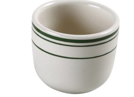 4.5 oz China Green Band Chinese Tea Cup, White - 2.75 x 2.25 in. - Pack of 36