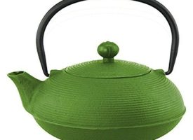 73477 20 oz Kyusu Cast Iron Tea Pot - Green