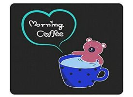 Morning Coffee Mouse Pad Gaming Mousepad 9.84 (L) x 7.87 (W)