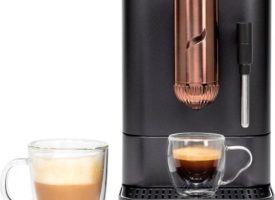 Café - Affetto Automatic Espresso Machine with 20 bars of pressure, Milk Frother, and Built-In Wi-Fi - Matte Black