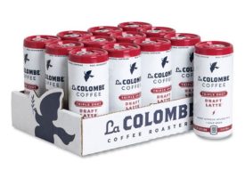9 oz Cold Brew Espresso Draft Latte Coffee Triple Shot Can, 12 Count