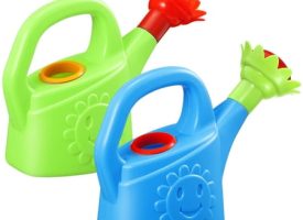 Oahisha Watering Can Toy NUOBESTY 2pcs Plastic Watering Cans Children Watering Kettle Toy Bathing Educational Toy for (Random Color)