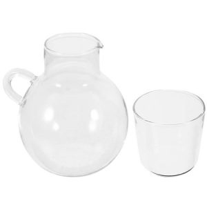 Glass Pot Set Water Jug Mouthwash Container for Bathroom Bottle Kettles ...