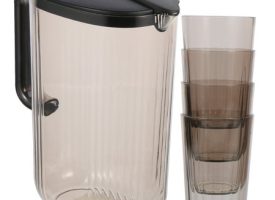1 Set Transparent Water Kettle Convenient Mug Kettle Set Household Water Jug Bedroom Accessory
