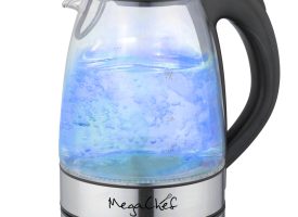 1.7 Litre Glass & Stainless Steel Electric Tea Kettle