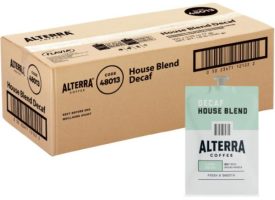 LAV48013 Freshpack Alterra Decaf House Blend Coffee - 100 per Case