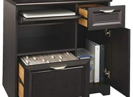 Certified Refurbished Realspace Magellan Tech Station Printer Stand 821202 - Espresso
