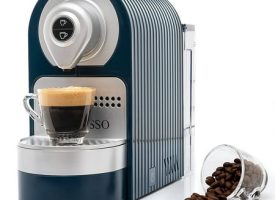 Espresso Machine for Compatible Capsule Single Serve Coffee Maker Programmable Buttons for Espresso Pods Premium Italian 19 High Pressure Pump 27oz 1400W (White)