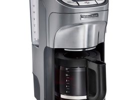 6050665 12 Cups Coffee Maker, Black & Silver