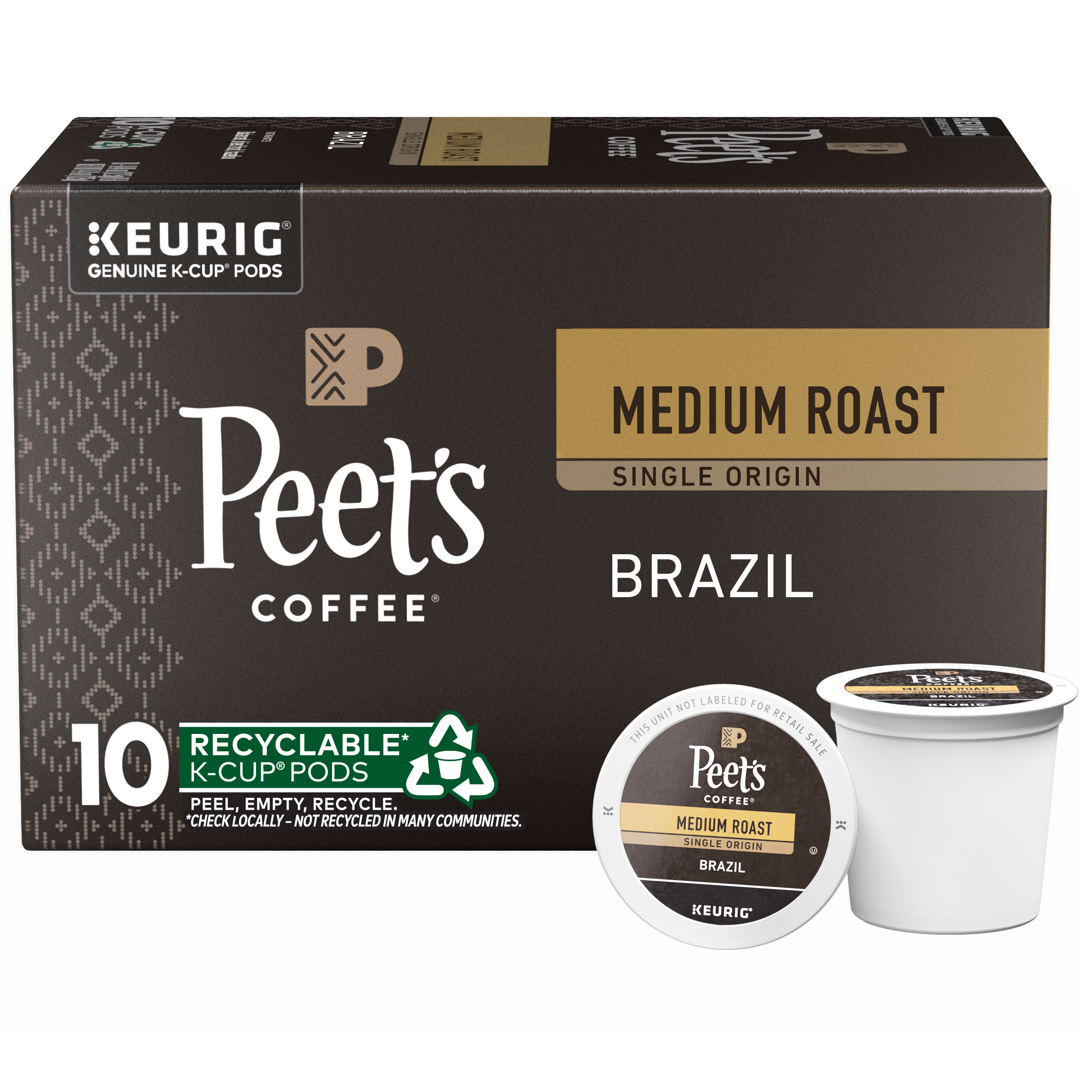Peet's Single Origin Brazil K-Cup® Pods | Free Shipping Over $49