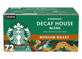 Starbucks Decaf Medium Roast K-Cups, House Blend (72 ct.)