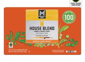 Member's Mark Medium Roast Coffee Pods, House Blend, 100 ct.