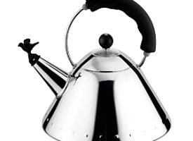 Alessi Kettle with Bird Shaped Whistle