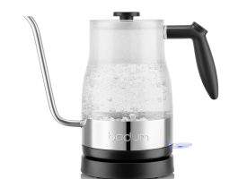 Bodum CHAMBORD Clear gooseneck water kettle, 1.0l Shiny