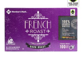 Member's Mark Single Serve Coffee Cups, French Roast,100 ct.