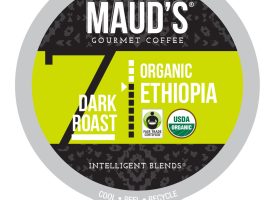 Maud's Organic Single-Origin Fair-Trade Ethiopia Dark Roast Coffee Pods