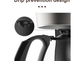 SOKANY CM102 6-Cup Drip Coffee Maker Anti-Drip 650W Coffee Pot Machine 750ml Borosilicate Glass Carafe Electric Coffee Maker Ideal for Home or Office